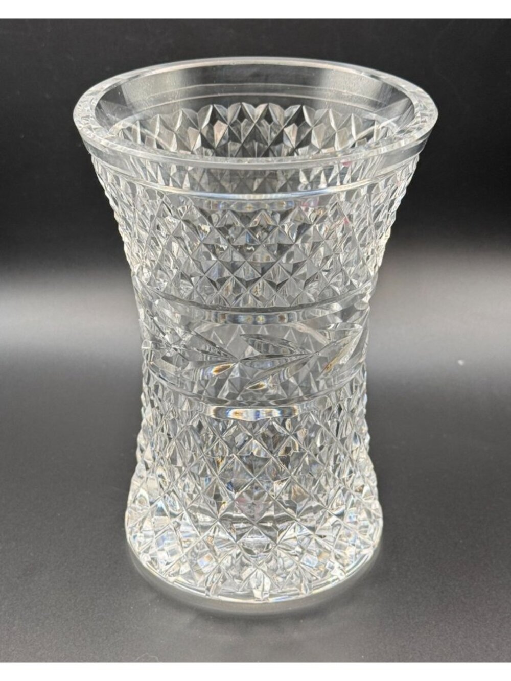 Waterford Crystal Glandore Vase Vintage Cut Crystal Flower Vase